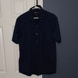 Michael Kors Navy Polka Dot Shirt